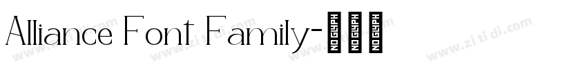 Alliance Font Family字体转换